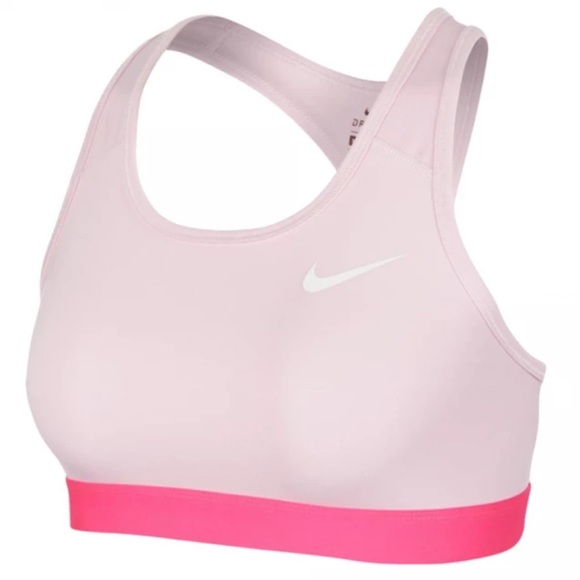 Nike Other - Nike Dri-Fit Swoosh Women's Pink Sports Bra Size XL